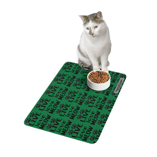 Pet Food Mat (12x18) - Green