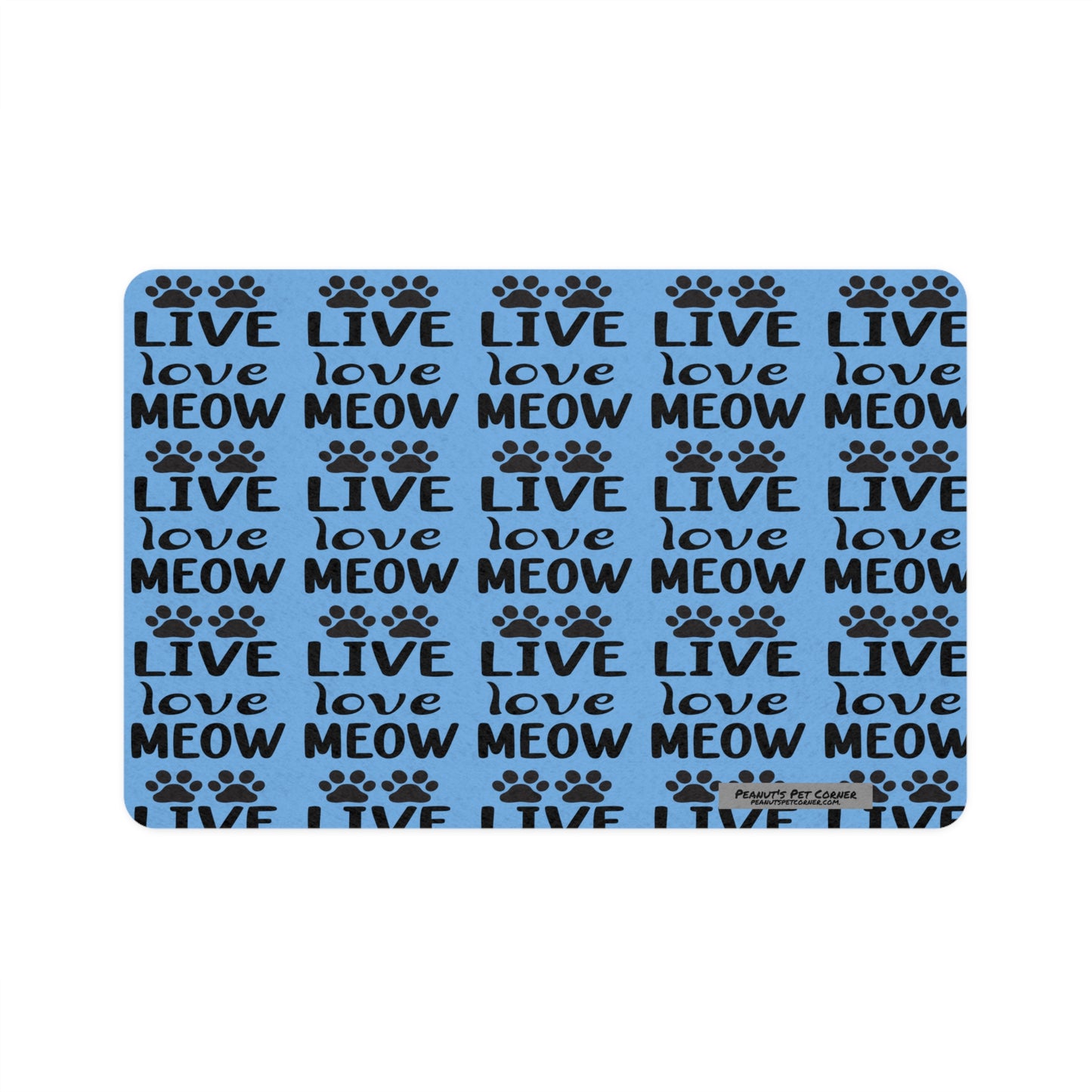 Pet Food Mat (12x18) - Blue