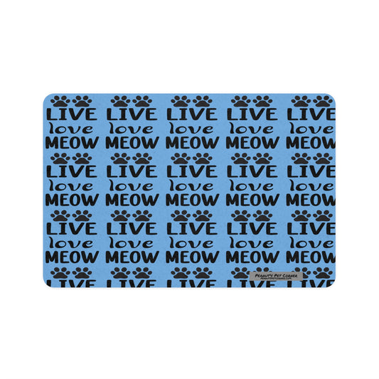 Pet Food Mat (12x18) - Blue