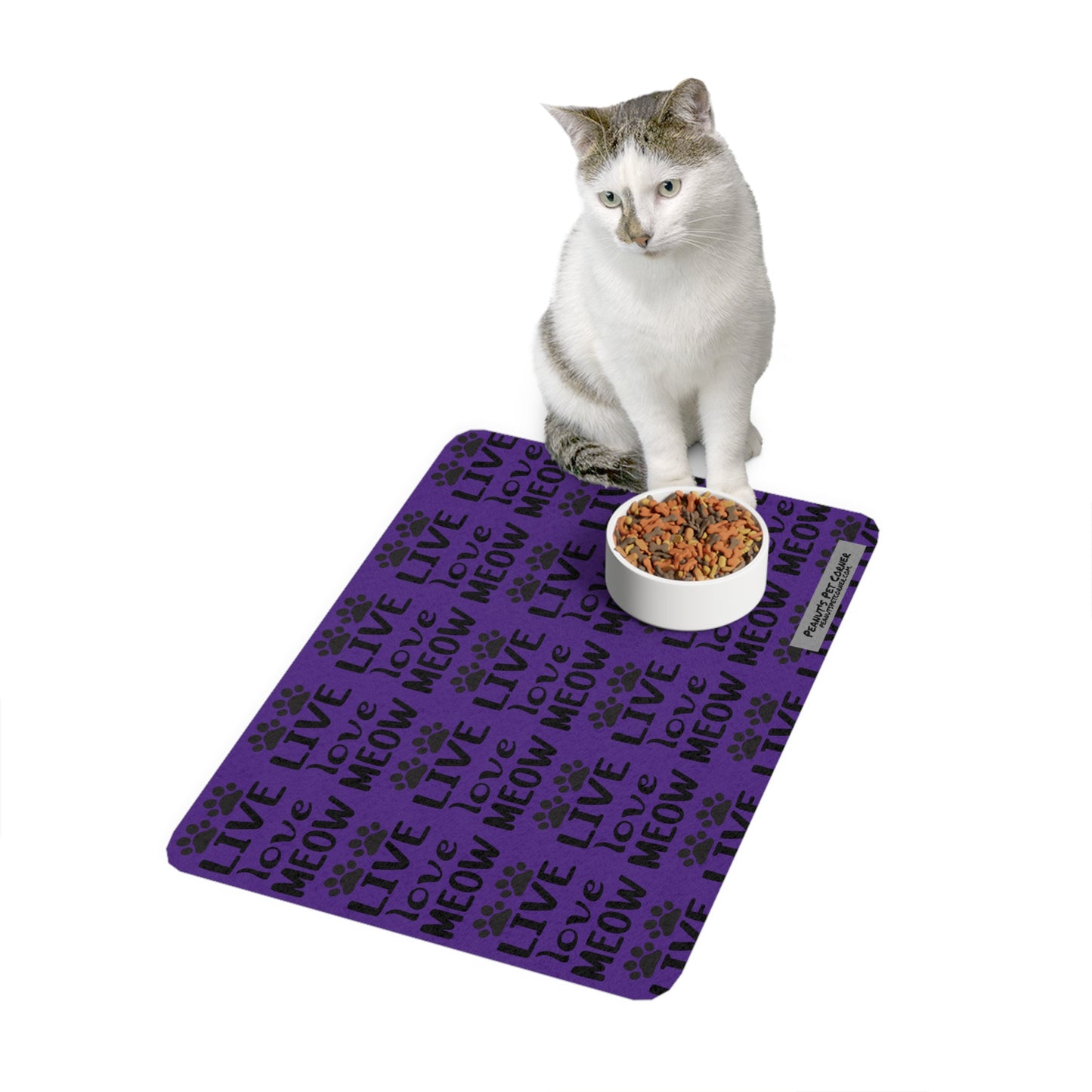 Pet Food Mat (12x18) - Purple