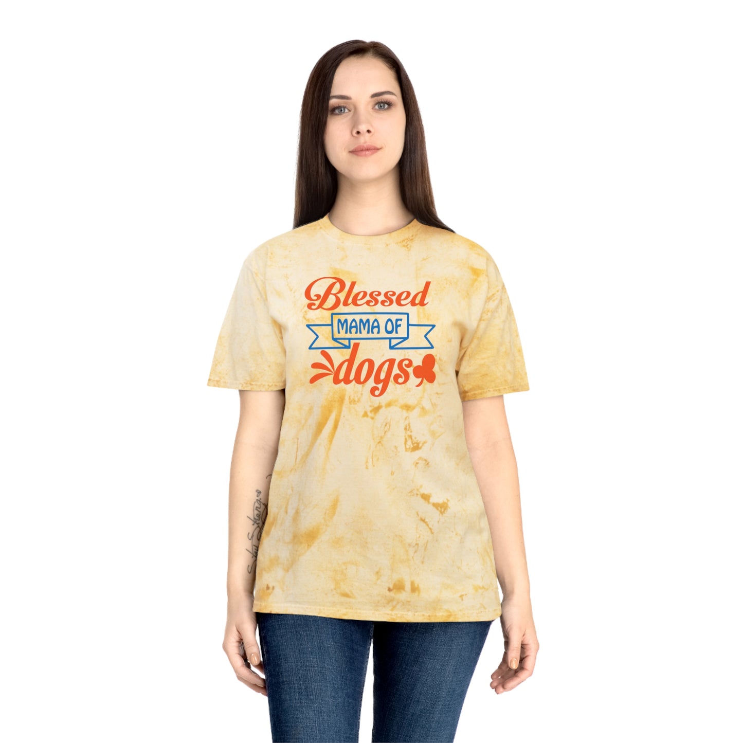 Blessed Mother of Dogs "Crystal" Colorblast Tee