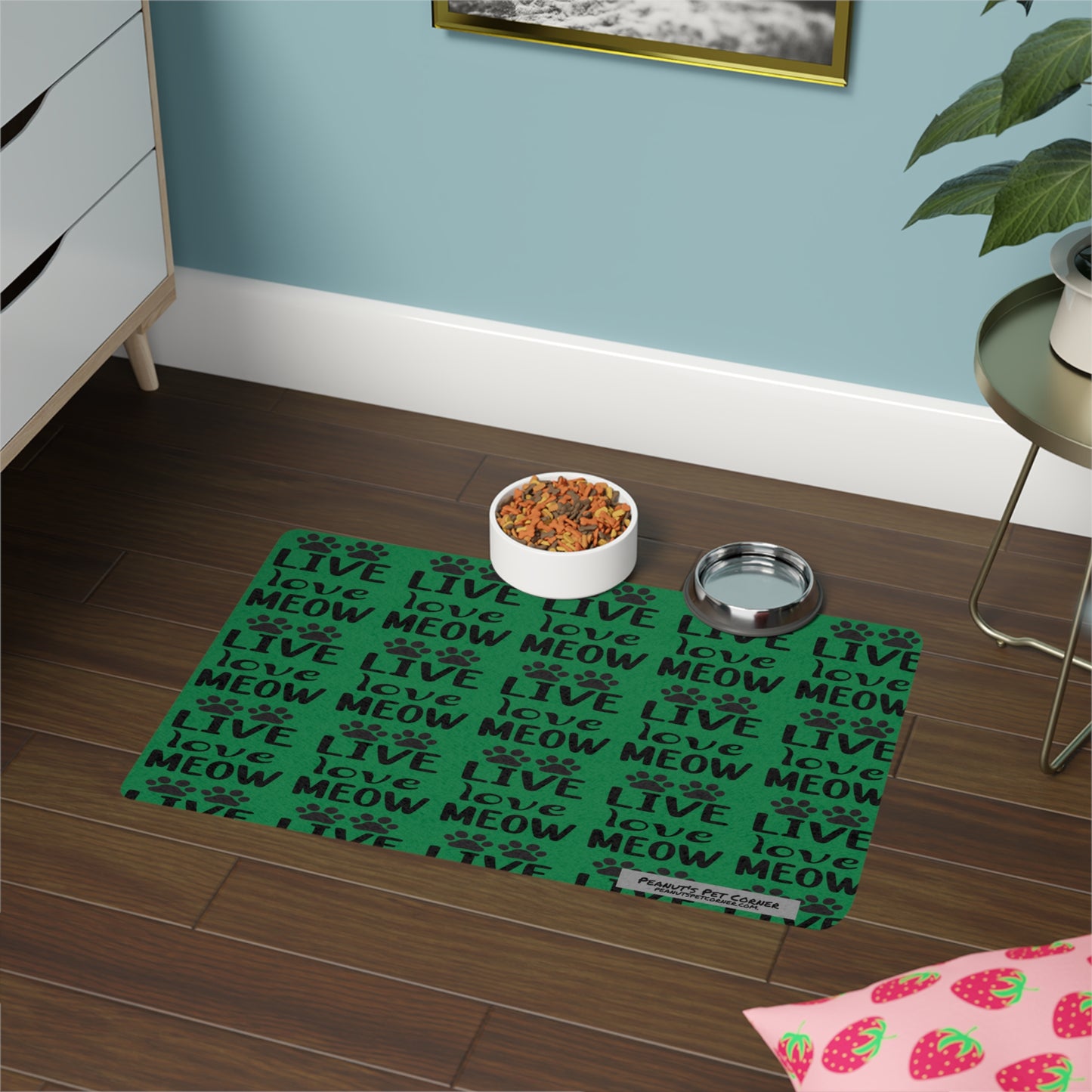 Pet Food Mat (12x18) - Green