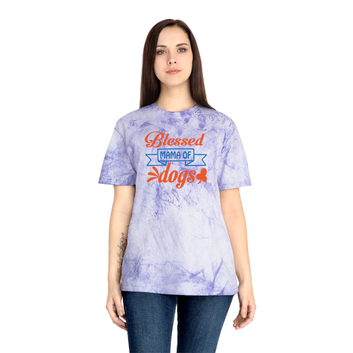 Blessed Mother of Dogs "Crystal" Colorblast Tee