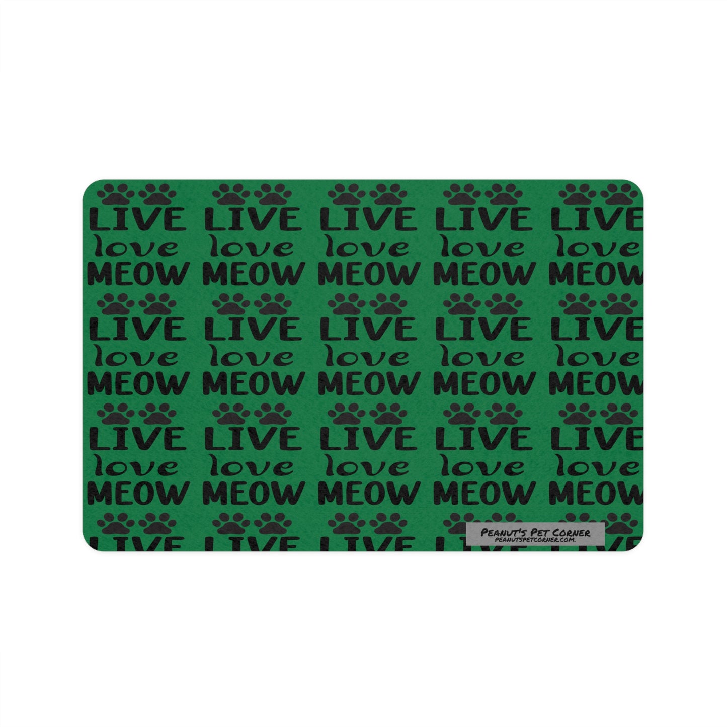 Pet Food Mat (12x18) - Green