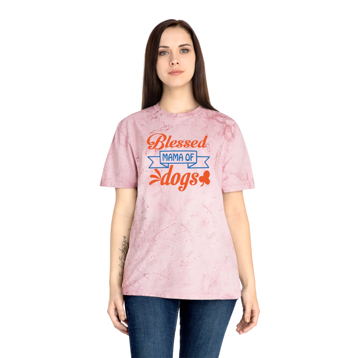 Blessed Mother of Dogs "Crystal" Colorblast Tee