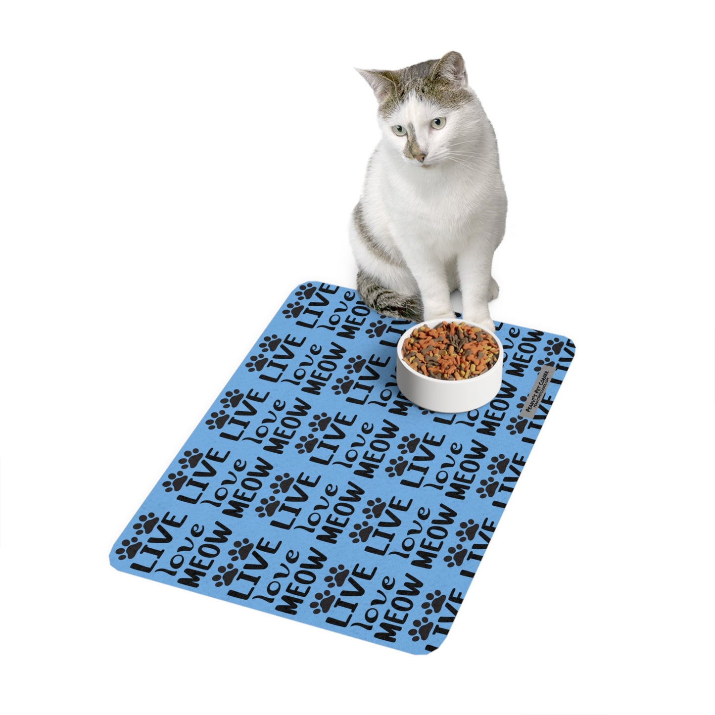 Pet Food Mat (12x18) - Blue