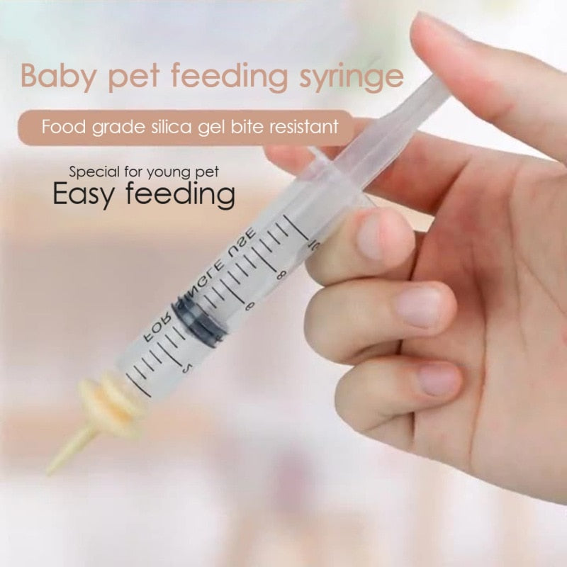 2Pcs Pet Oral Syringe for Milk or Medicine - Nursing Newborn Feeding Tool