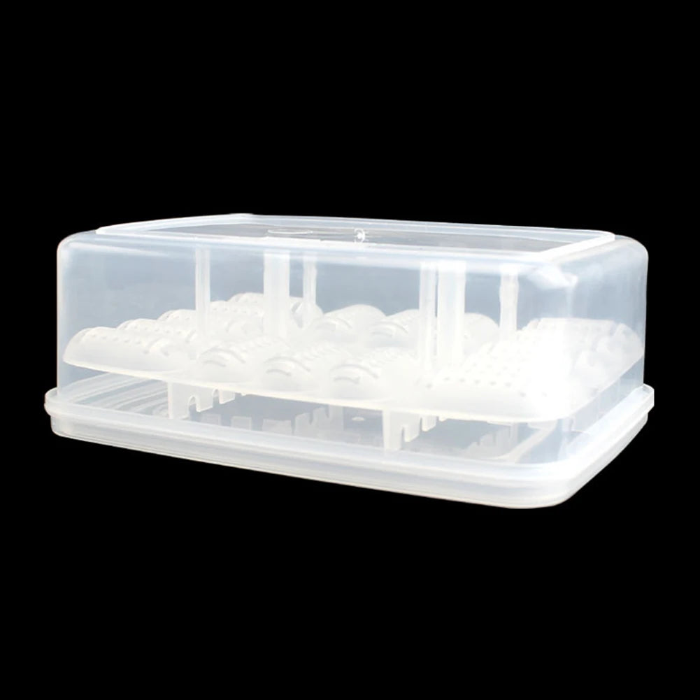 New 1PC Plastic Pet Reptile 6 Grids Egg Hatchery/Breeding Box