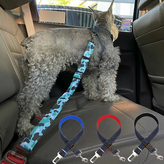 Adjustable Nylon Puppy/Dog Car Seat Belts - Pet Vehicle Safety Seatbelt