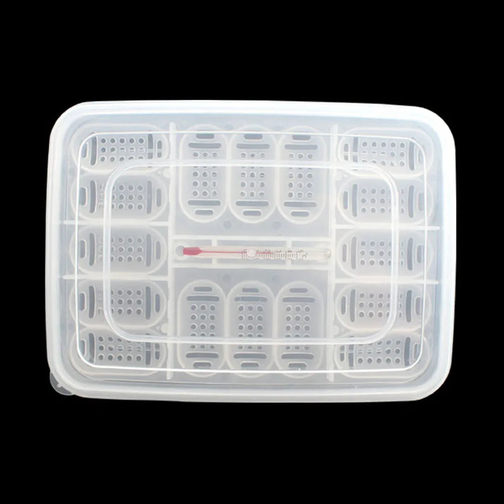 New 1PC Plastic Pet Reptile 6 Grids Egg Hatchery/Breeding Box