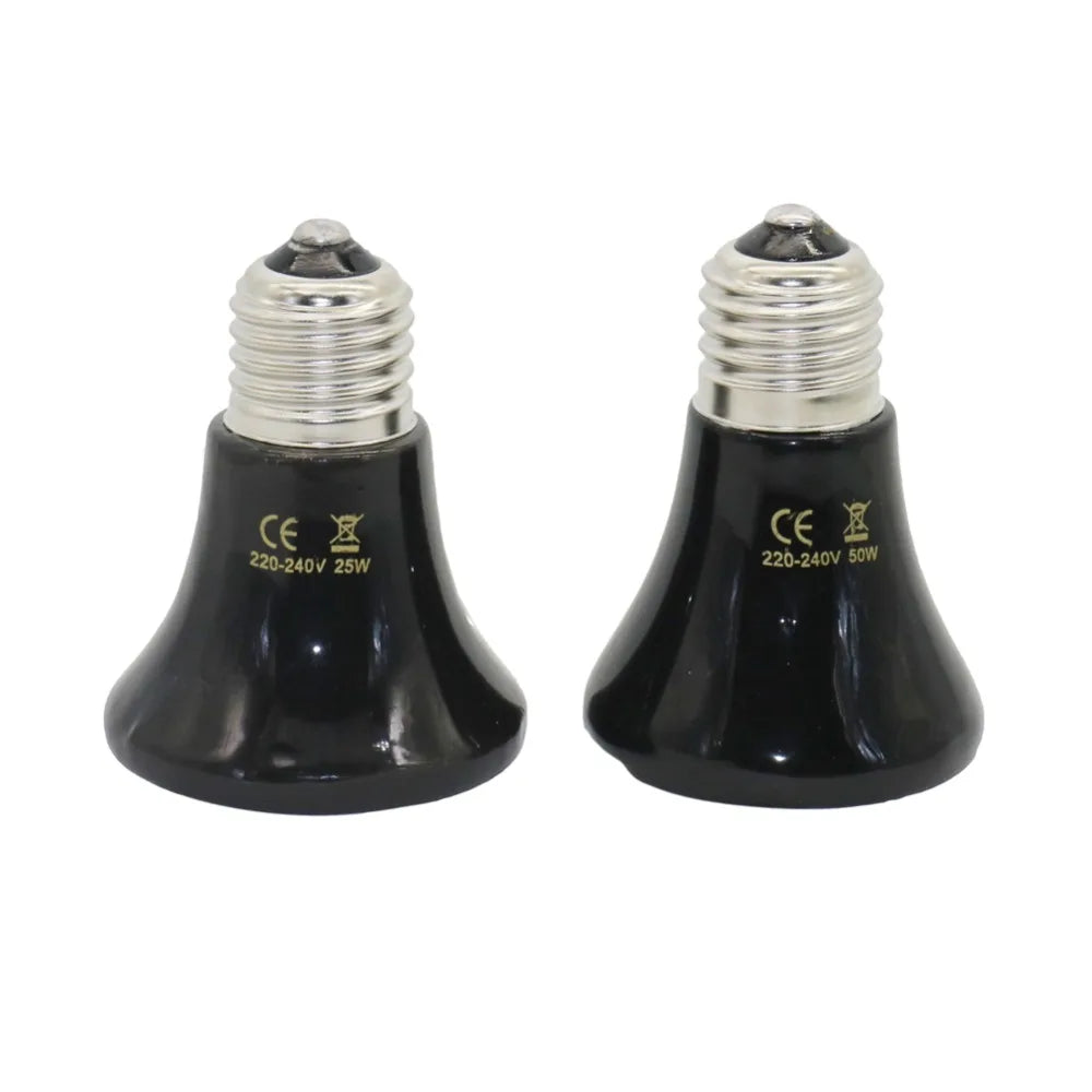 Pet Heating Light E27 25W~100W Small Conical Ceramic Emitter 1pc