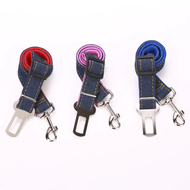 Adjustable Nylon Puppy/Dog Car Seat Belts - Pet Vehicle Safety Seatbelt