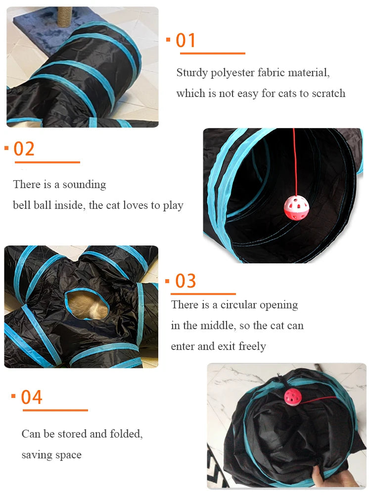 S Shape Pet Cat Tunnel Tube