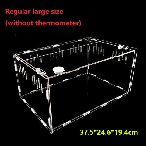 Transparent Acrylic Reptile Breeding Box - Spider/Lizard/Scorpion/Insect Breathable Terrarium