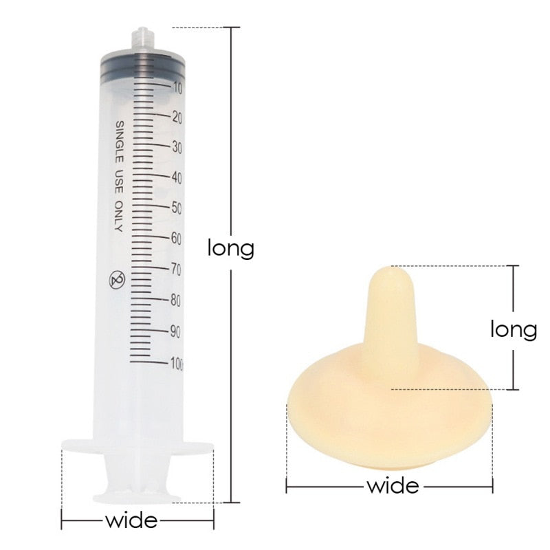 2Pcs Pet Oral Syringe for Milk or Medicine - Nursing Newborn Feeding Tool