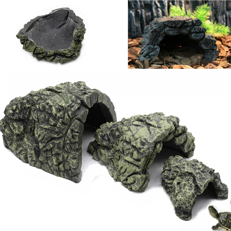 Reptile Cave Hideaway Suitable for Lizards, Snakes, Turtles, and Arachnids