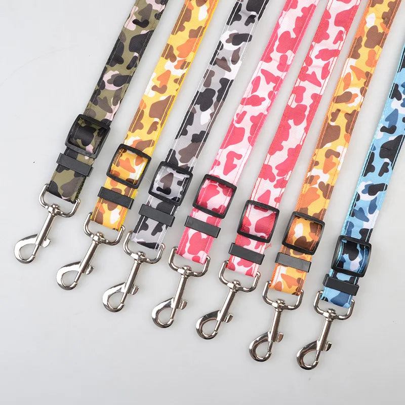 Adjustable Nylon Puppy/Dog Car Seat Belts - Pet Vehicle Safety Seatbelt