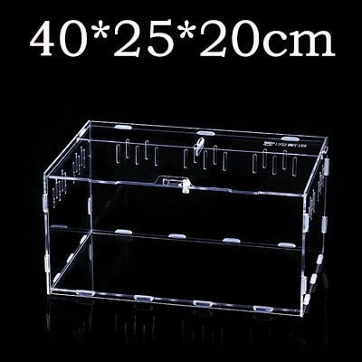 Transparent Acrylic Reptile Breeding Box - Spider/Lizard/Scorpion/Insect Breathable Terrarium