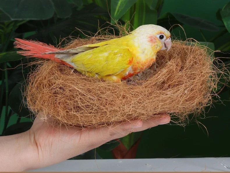 30g Coconut Fiber Nesting Material Nest / Fibre Aviary Birds Canaries Finches Nest Filled Grass Bird Cage Accessories Decoration