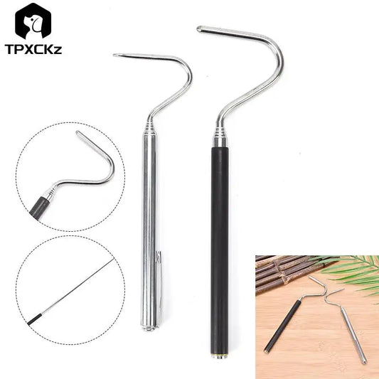 1Pcs Stainless Steel Retractable Professional Snake Hook - Snake Catching Tool