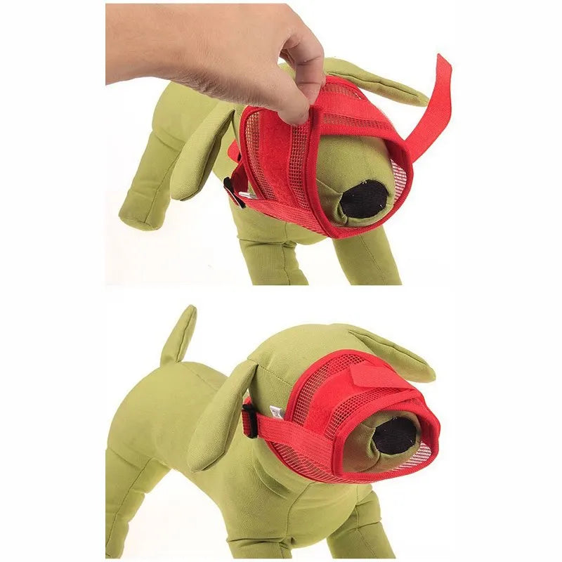 Dog Adjustable Muzzles - Mesh Breathable (for Anti Bark, Bite & Chew)