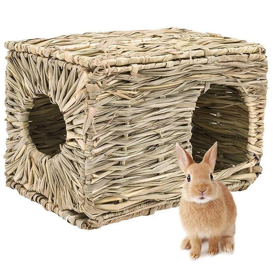 Foldable Woven Small Animal Grass Hide. Can be used as a Mat, House, Bed, Nests, or Hide