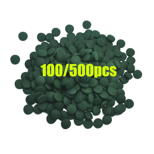 100/500PCS Spirulina Tablets, Enrichment