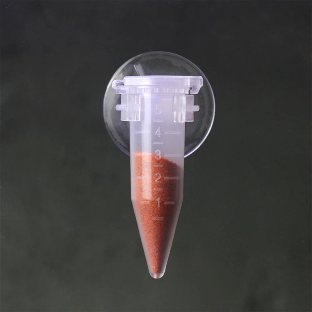 2/4/6/10PCS  Automatic Fish Feeder Funnel Cup Fish Food Feeding (Red Worm Brine Shrimp Eggs)