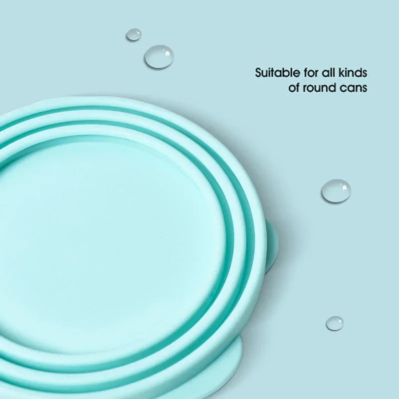 Portable Reusable Silicone Can Lid & Spoon