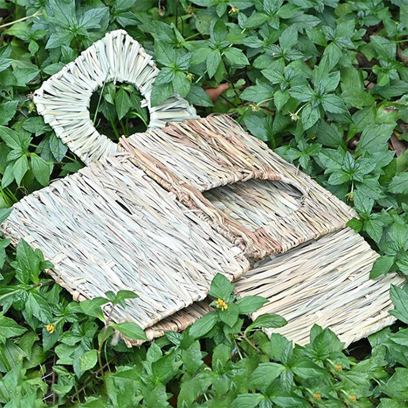 Foldable Woven Small Animal Grass Hide. Can be used as a Mat, House, Bed, Nests, or Hide