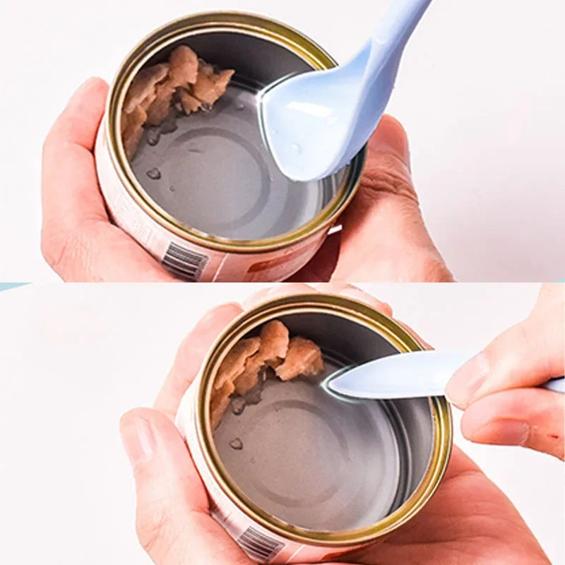 Portable Reusable Silicone Can Lid & Spoon