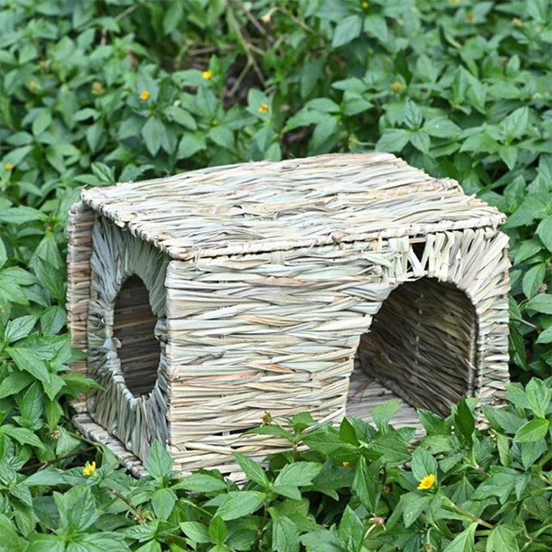 Foldable Woven Small Animal Grass Hide. Can be used as a Mat, House, Bed, Nests, or Hide