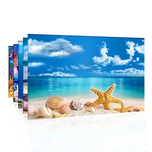 Decorative Background for Aquarium/Terrarium. Double-sided HD Fish Tank Wall Landscape