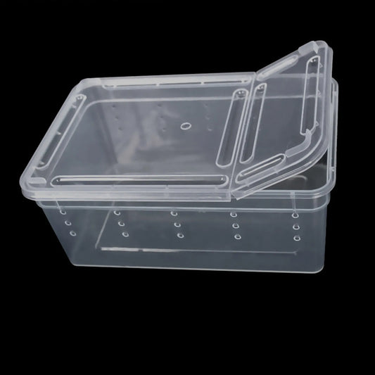 Reptile Feeding Box Portable Snake Breeding Box Lizard Cage Hatching Container for  Frogs Tarantulas Turtles Hideout