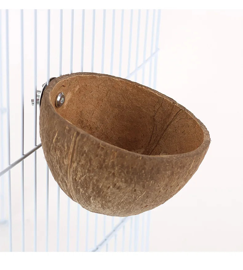 Natural Half-shell Coconut for Nesting, Bed, or a Hide