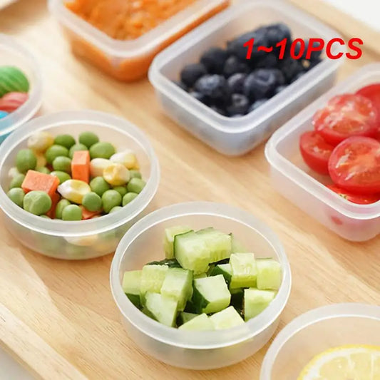 1~10PCS Food Supplement Box Peace Of Mind Material Mini Crisper Sealed Box Kitchen Bar Supplies Sub-box Sealed Preservation