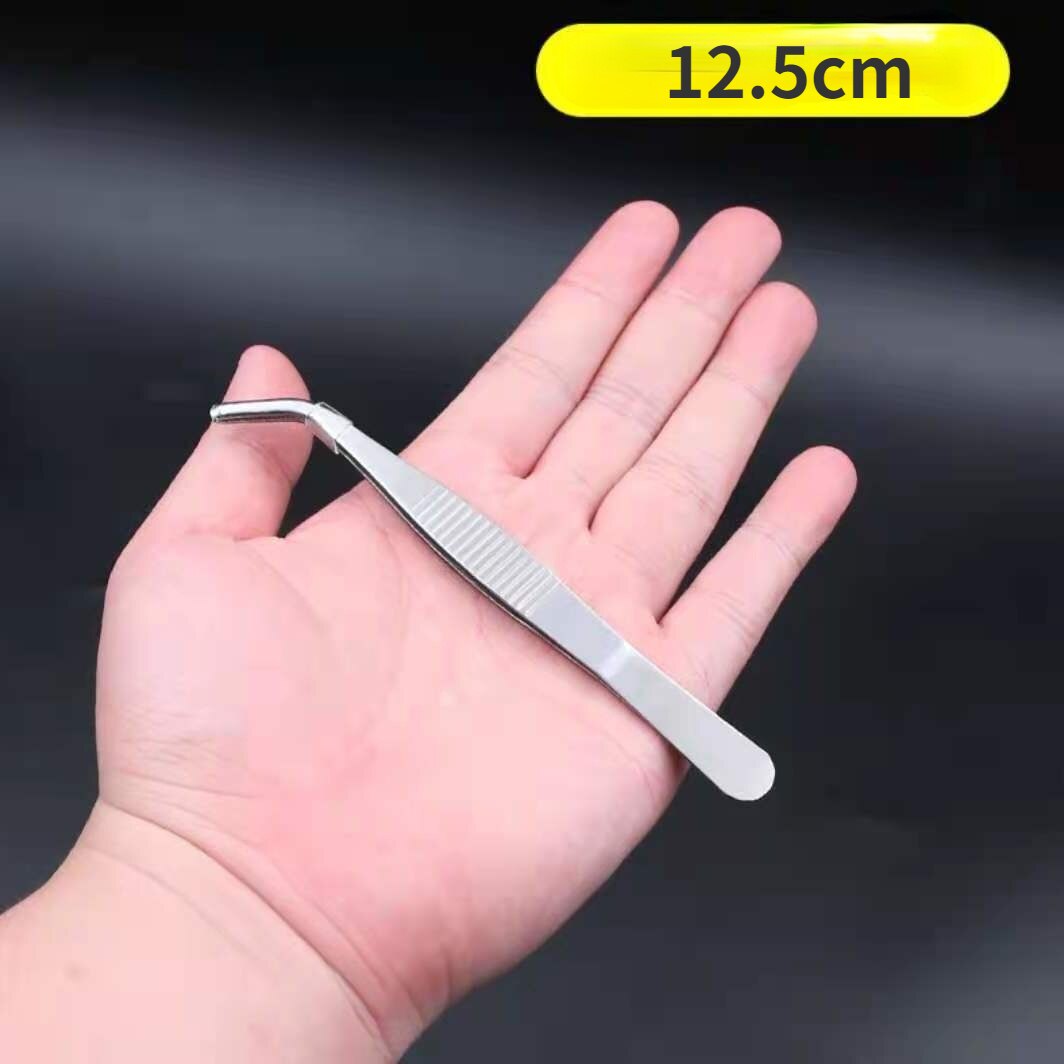 48cm Stainless Steel Tweezers - Curved Tongs for Birds/Reptile/Insect Feeding