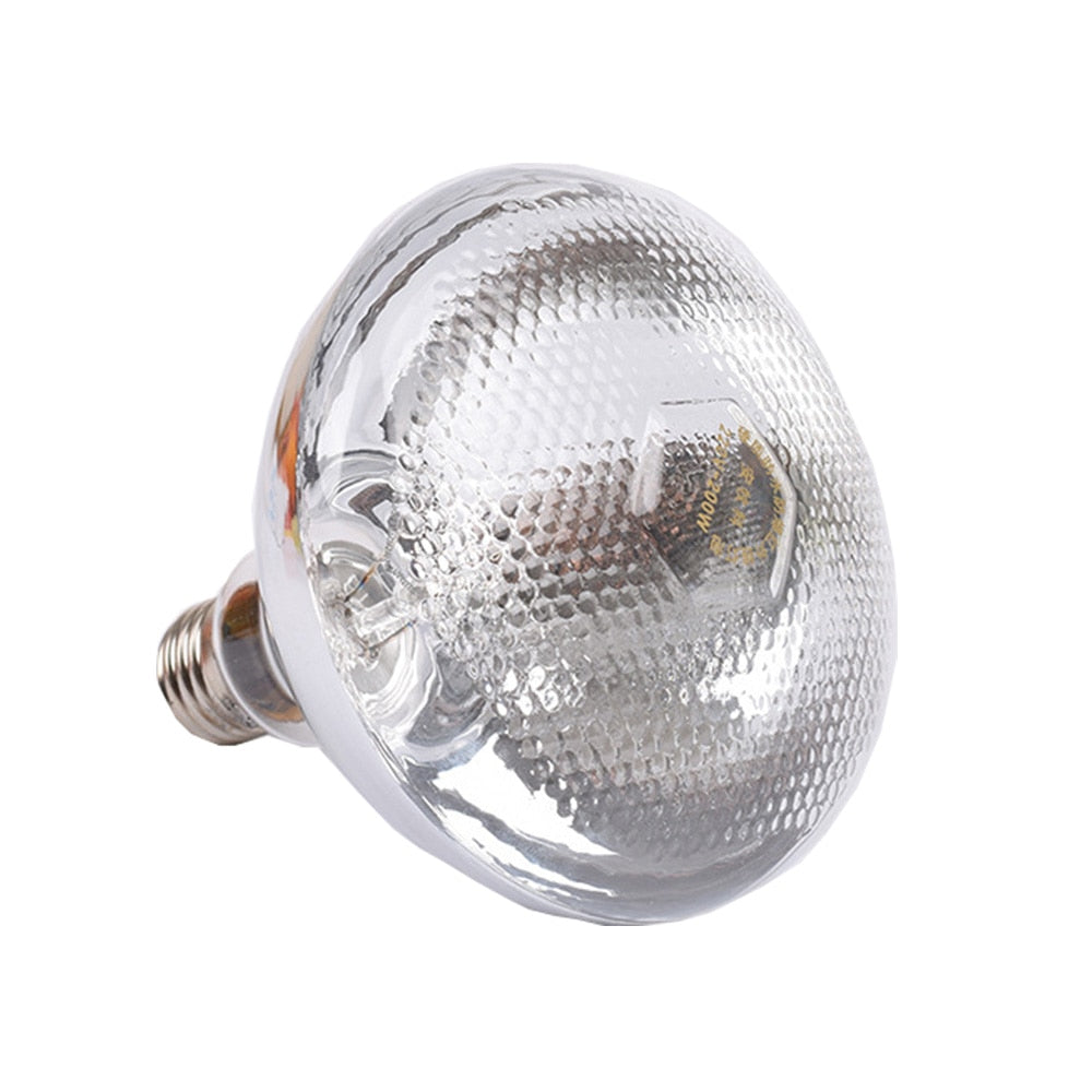 220V Poultry Heat Lamp Bulb - Infrared Thermal Heating for Reptile, Amphibian & Botany as well