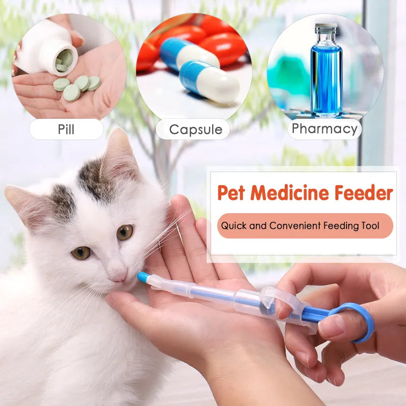 1PCS Pet Syringe Pill Gun Dispenser for Medicine, Water, Milk, or Supplement