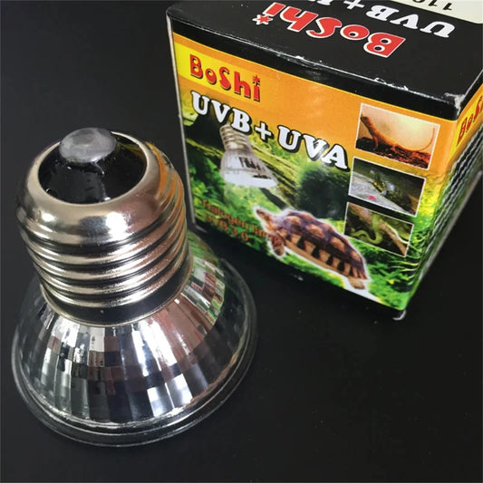 Reptile Lamp 25/50/75W UVA+UVB 3.0 Heat Lamp Basking UV Light Bulb