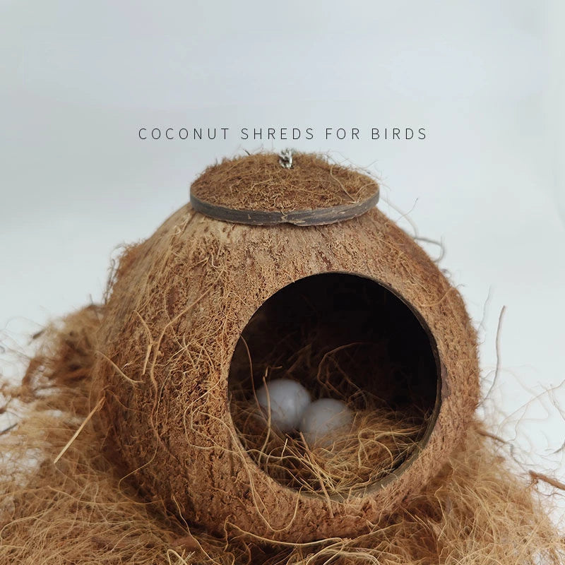 30g Coconut Fiber Nesting Material Nest / Fibre Aviary Birds Canaries Finches Nest Filled Grass Bird Cage Accessories Decoration