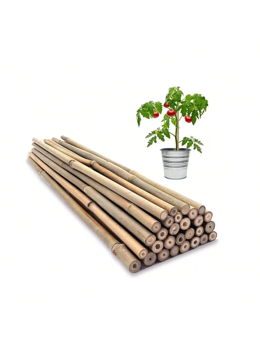 Bamboo Garden Wooden Stakes - Ecological Friendly Real Bamboo. Can be used for climbing animals - whole or cut into shorter lengths, depending on length desired.