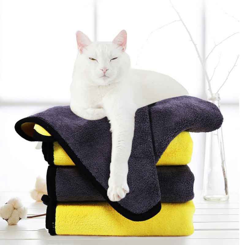 XS-XL Fast Dry Bath Towel - Microfiber Super Absorbent Pet Drying Towel