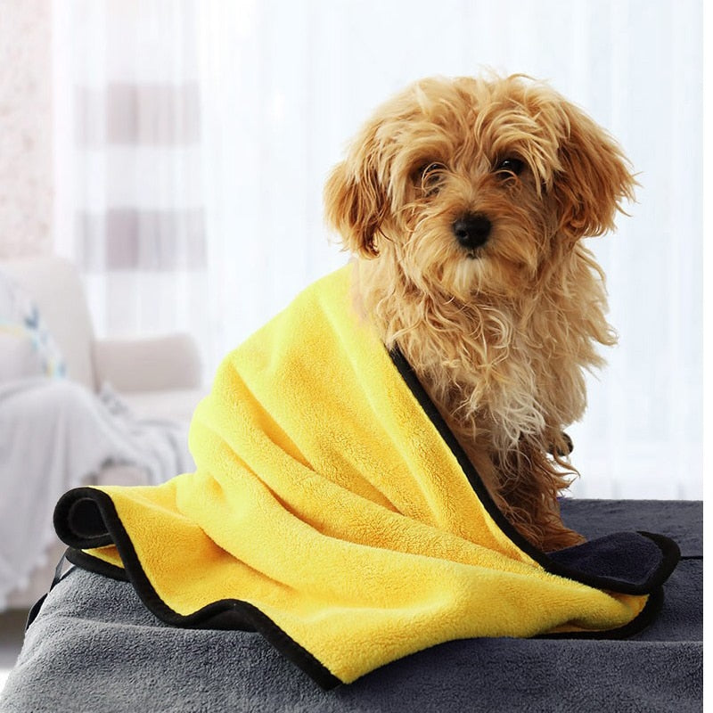 XS-XL Fast Dry Bath Towel - Microfiber Super Absorbent Pet Drying Towel