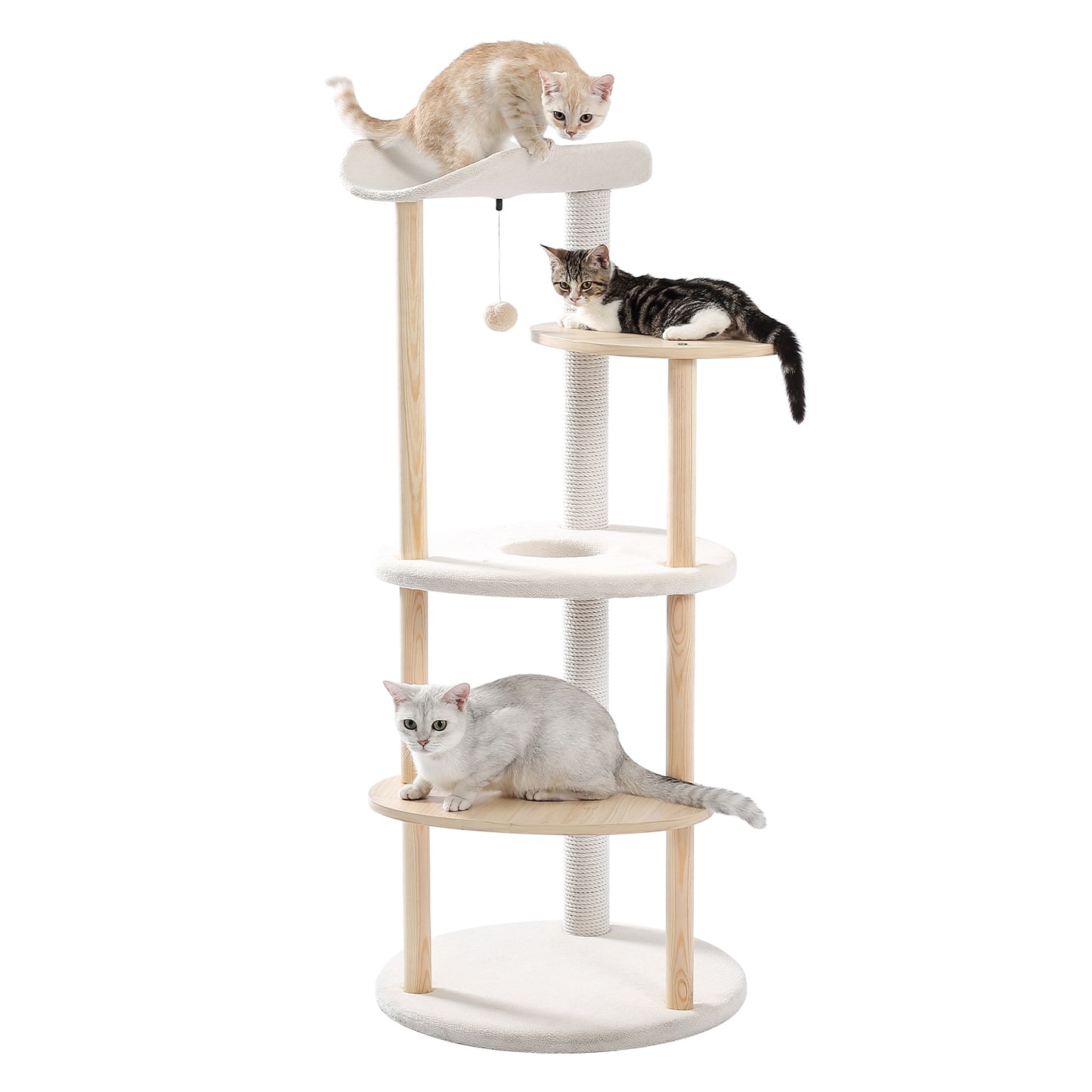 Wood Cat Tree Towers