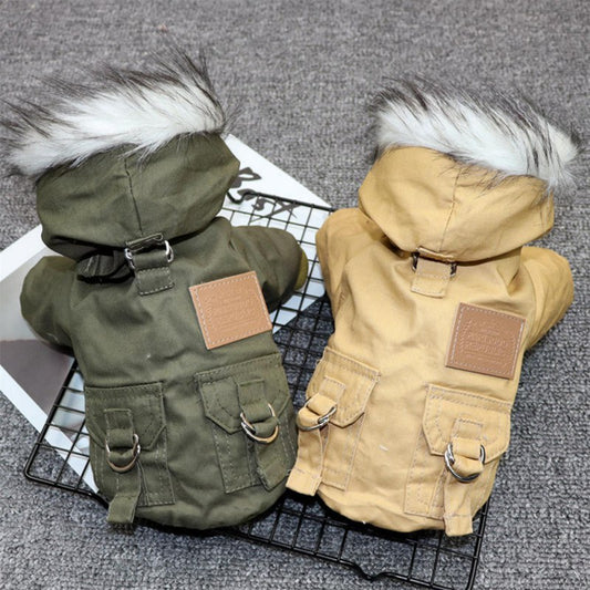 Warm Winter Down Jacket For Small and Medium Dogs - Hoodie Outfits