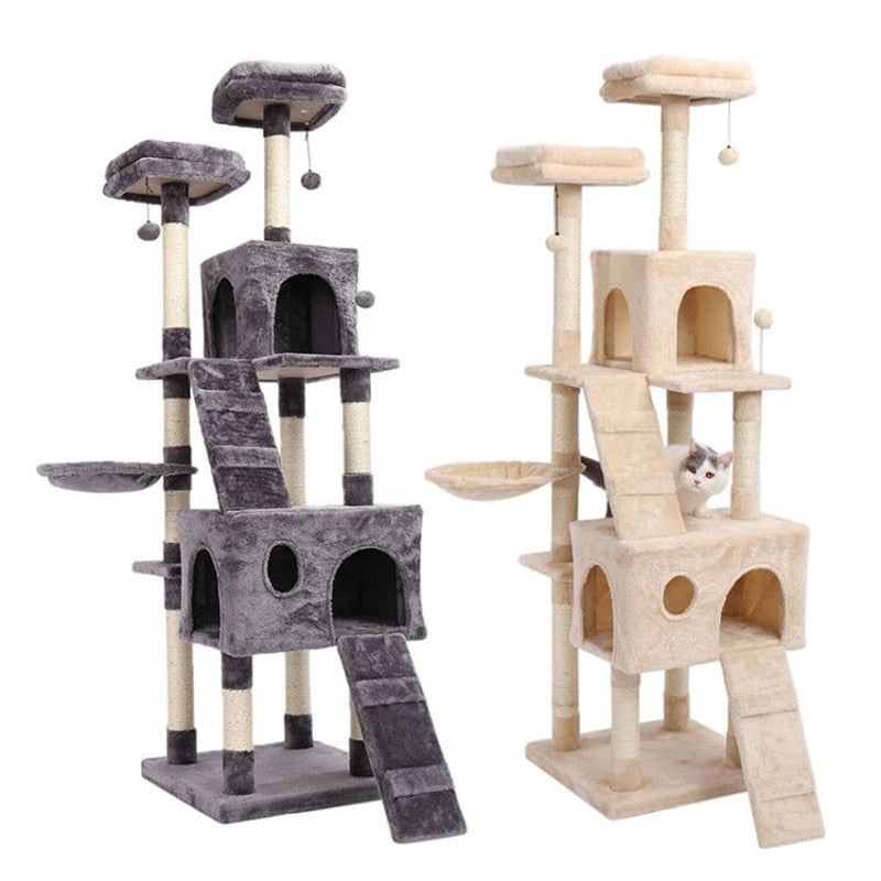 Wood Cat Tree Towers