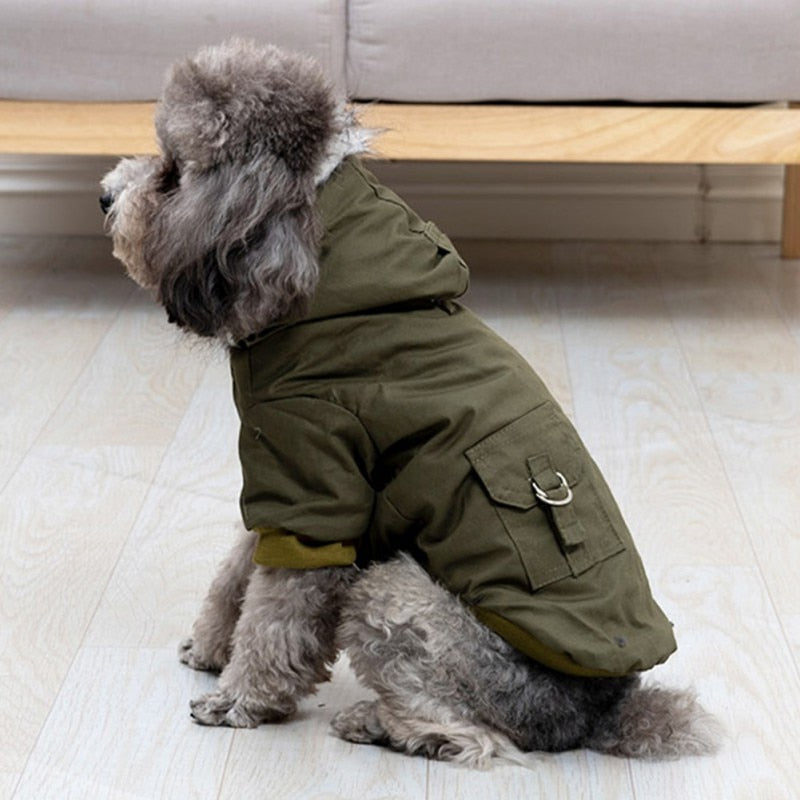 Warm Winter Down Jacket For Small and Medium Dogs - Hoodie Outfits