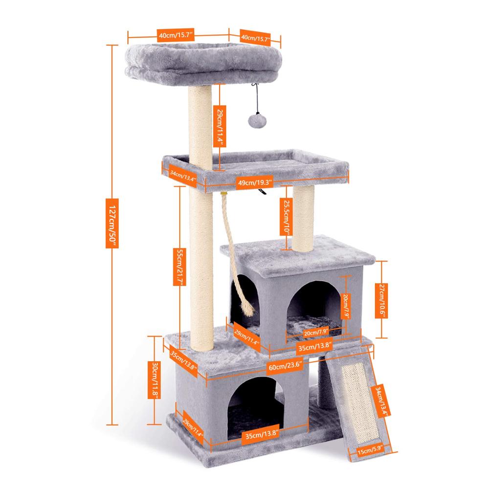 Wood Cat Tree Towers