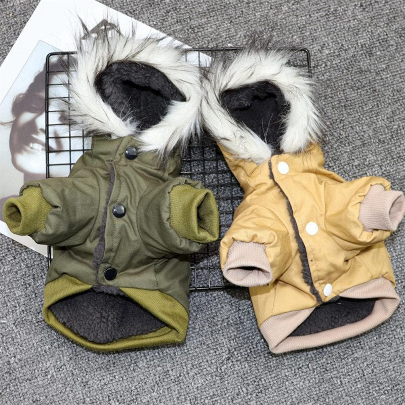 Warm Winter Down Jacket For Small and Medium Dogs - Hoodie Outfits